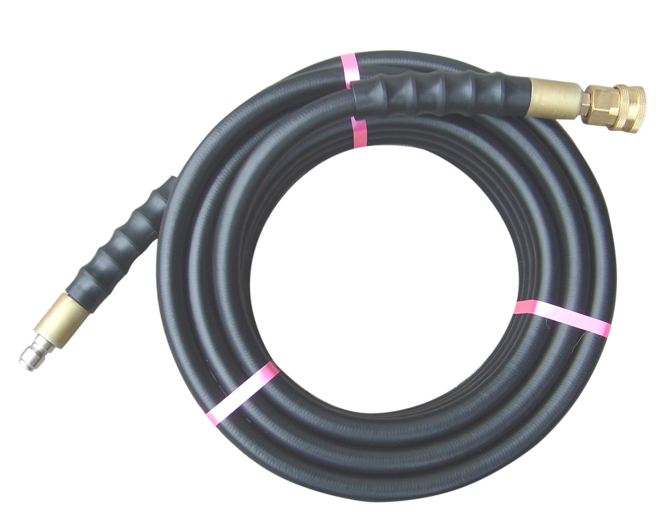 Different Sizes flexible  high pressure washing water hose  for car wash hose with quick connect fittings