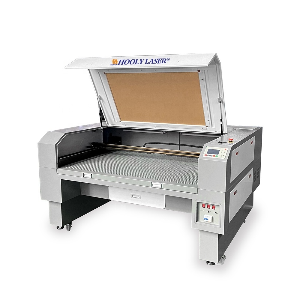 HOOLY 1610 Lazer Cutter 80w 100w Mdf Textile Foam Leather Plywood Acrylic Fabric Wood cnc Co2 Laser Cutting Machines