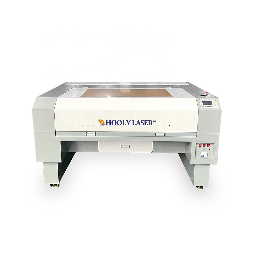 HOOLY 1610 Lazer Cutter 80w 100w Mdf Textile Foam Leather Plywood Acrylic Fabric Wood cnc Co2 Laser Cutting Machines