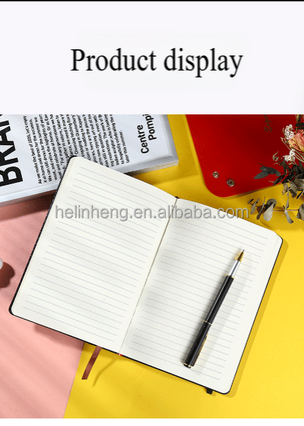 Hot sale Customized A5 /A6 Paper Diary Journal With Hardcover Custom Logo  PU Leather Notebook