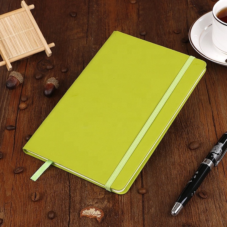 Hot sale Customized A5 /A6 Paper Diary Journal With Hardcover Custom Logo  PU Leather Notebook