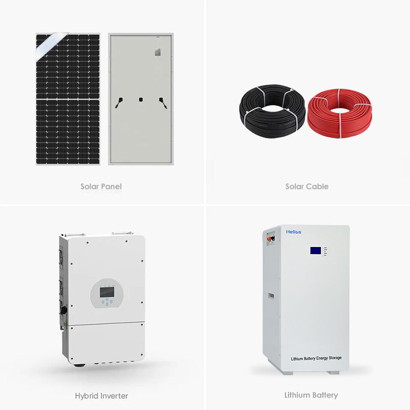 Hybrid Solar Power Supply Model 5Kw 8Kw Off Grid Pv Panels Kit Photovoltaic On Grid System