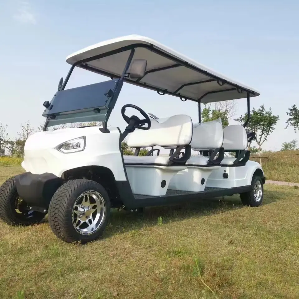 2022 Model Original 8 10 12 Seater Cheap Price Golf Carts Lead Acid and 72V Lithium Battery Customized Electric Carts