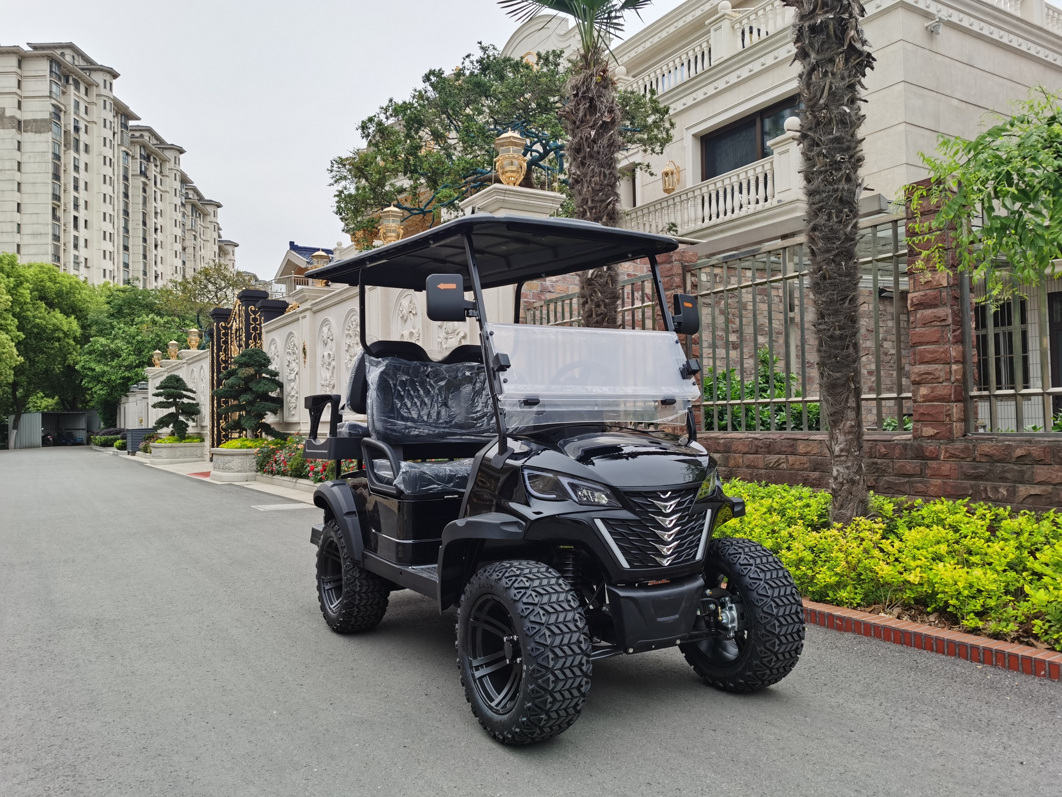 2023 New Design Street Legal Personal Lifted Electric Club Car 4 Seater Golf Cart Alluminu Frame Manufacturer Electric Golf Cart