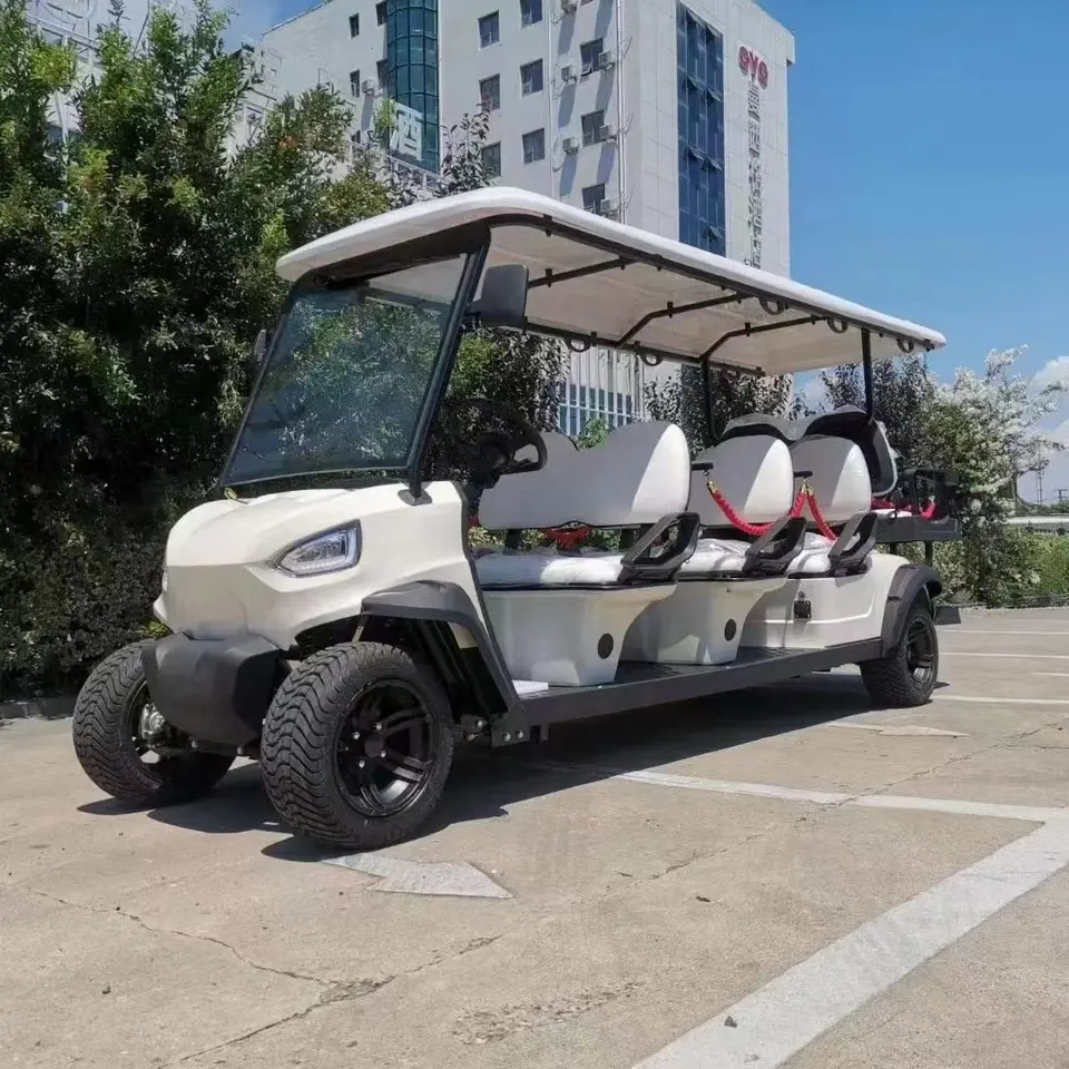 2022 Model Original 8 10 12 Seater Cheap Price Golf Carts Lead Acid and 72V Lithium Battery Customized Electric Carts