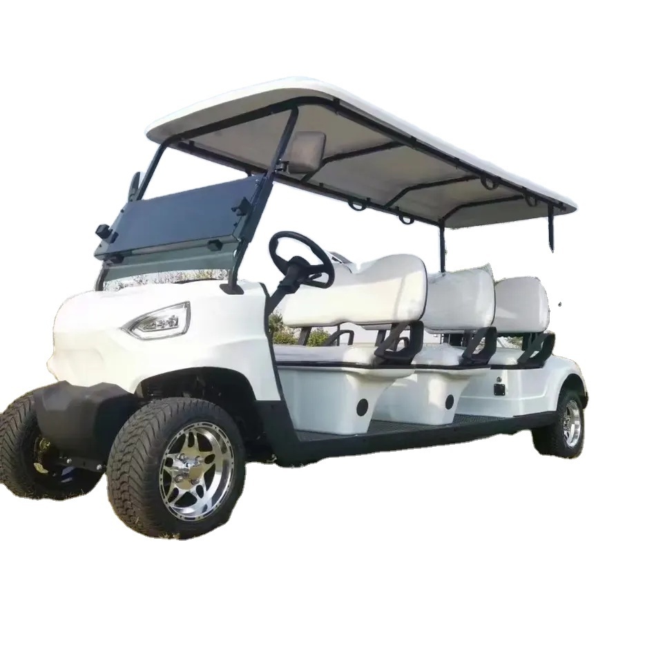 2022 Model Original 8 10 12 Seater Cheap Price Golf Carts Lead Acid and 72V Lithium Battery Customized Electric Carts