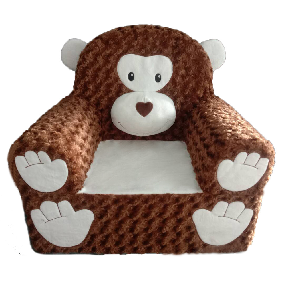 2022 Living room sofa new design craft cute comfortable children's armrest foam sofa Custom wholesale foam stuffed lounger