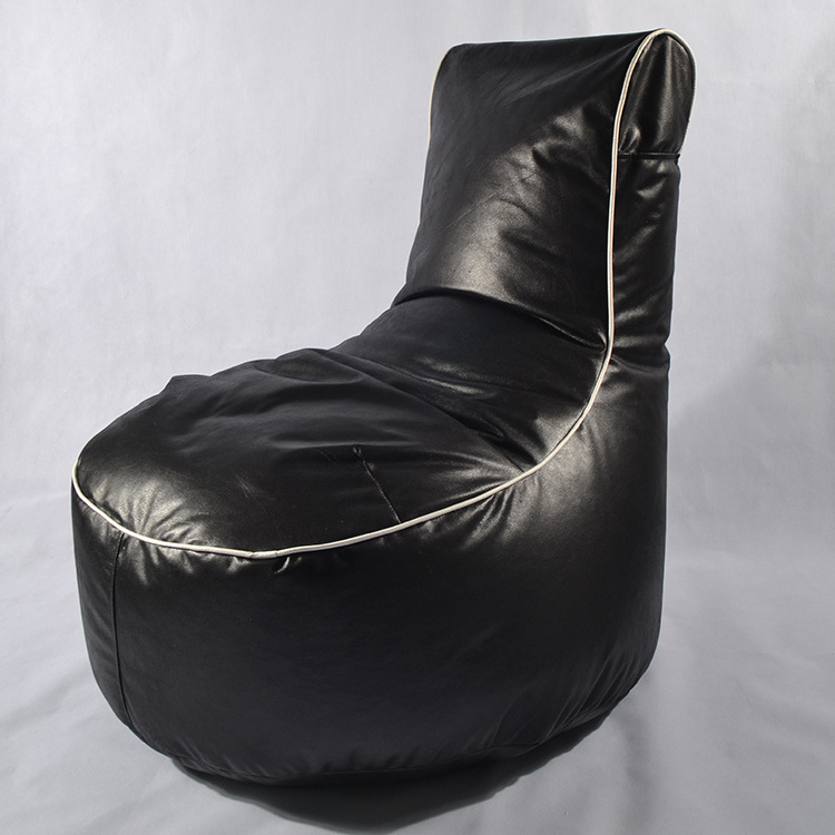 Skin-friendly Comfortable Beanbag Chair Gaming Fashionable Waterproof PU Leather Lounger Gaming Bean Bag Chair