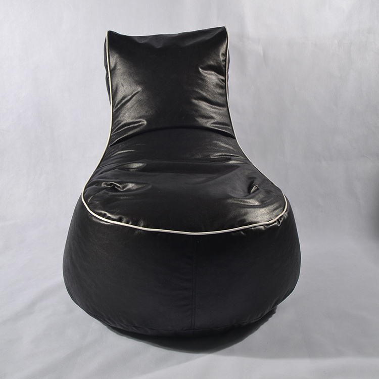 Skin-friendly Comfortable Beanbag Chair Gaming Fashionable Waterproof PU Leather Lounger Gaming Bean Bag Chair