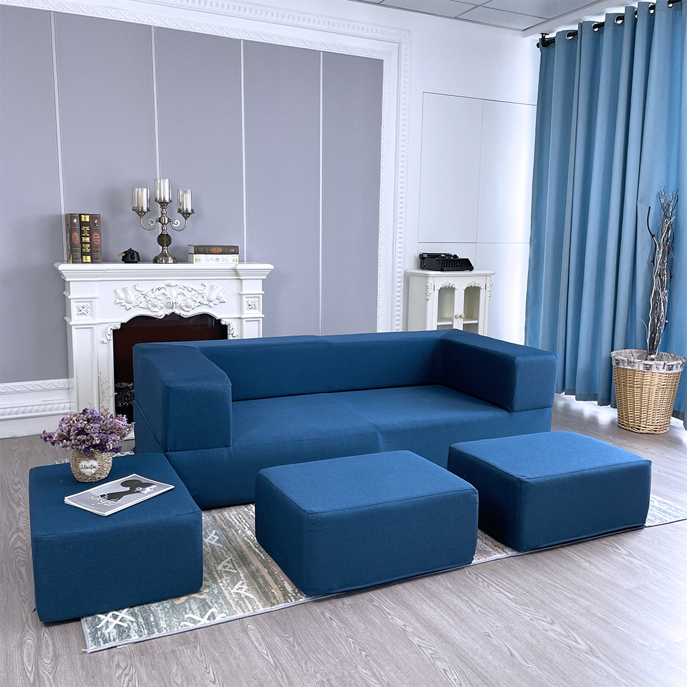 2022 new design modern 2 seats versatile sofa bed with high density foam sofa convertible bed Solid sponge sofa in living room