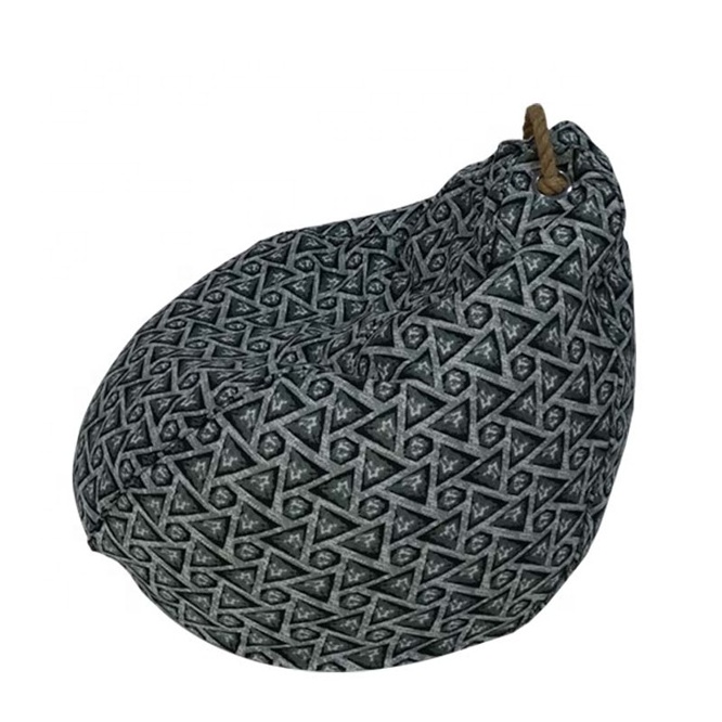 Modern leisure drop shape EPS bean bag for living Room furniture Custom wholesale sponge or EPS particle filled sponge bag