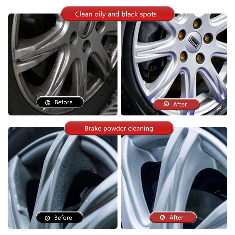 High Quality Wheel Cleaner & Polish Spray for Car Tire Auto Alloy Rim