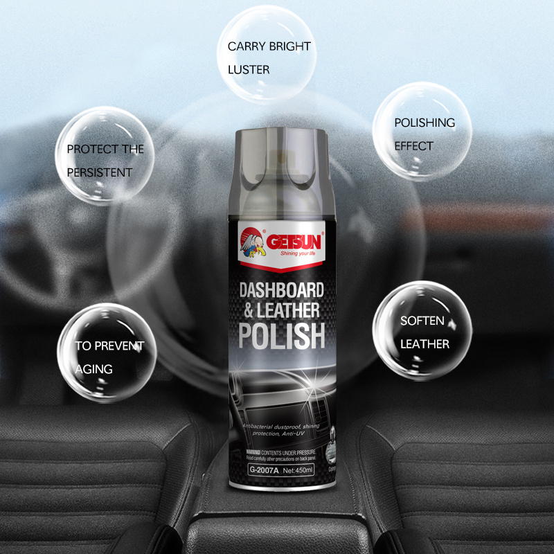 Getsun Hot Sale Car Polishing Long Lasting Dust Proof Shining Protection Anti-UV Dashboard Polish