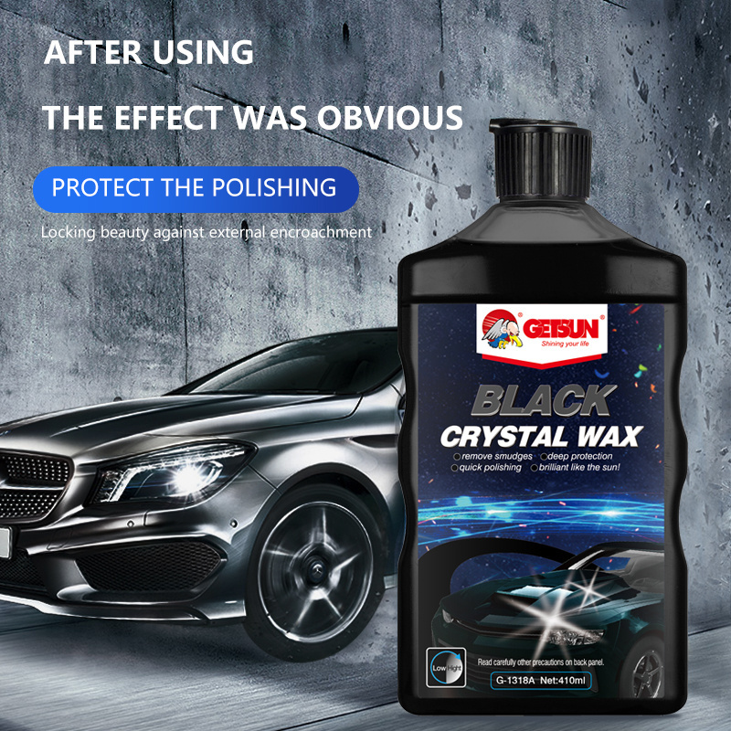 Getsun manufacturer Auto High Gloss Black Crystal Wax