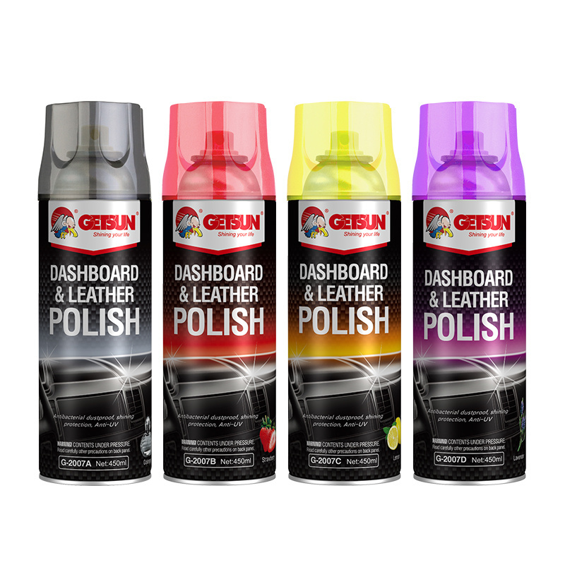 Getsun Car Care Shining Protection Dashboard And Leather Polish spray