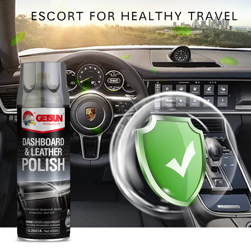 Getsun Hot Sale Car Polishing Long Lasting Dust Proof Shining Protection Anti-UV Dashboard Polish