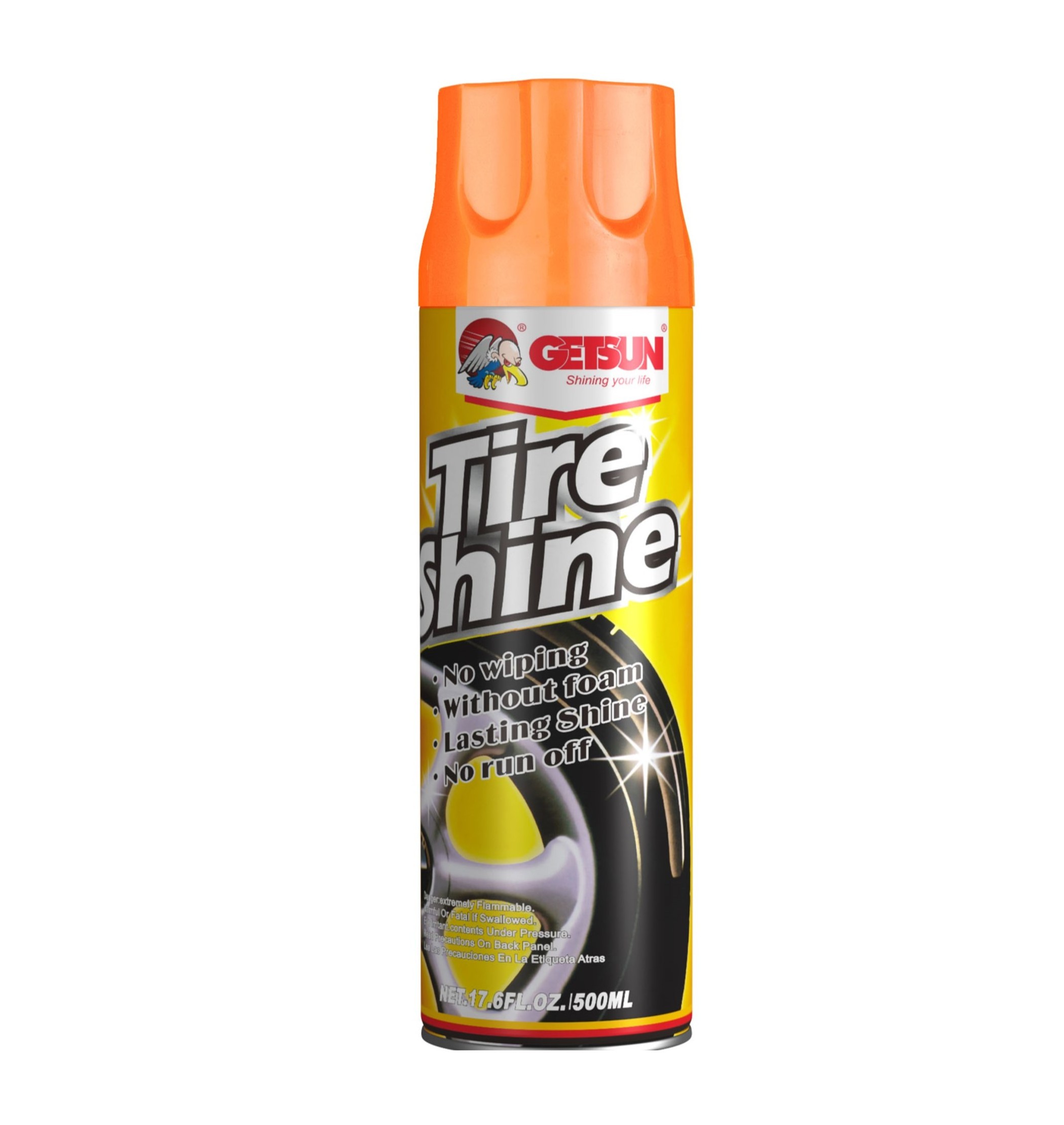 Getsun Wholesale Car Polish Tire Care Spray Tire Foam Tire Shine