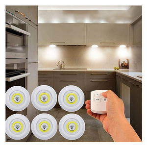 Super Bright 3W Kitchen Wireless Remote Control Dimmable Wardrobe Night Lamp Home Bedroom Led Night cabinet light