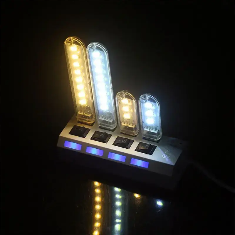 Timjay Mini USB LED Book Light Super Bright Reading Light SMD LED For Power Bank PC Laptop DC5V 3000-6500K Light Bulb Nightlight