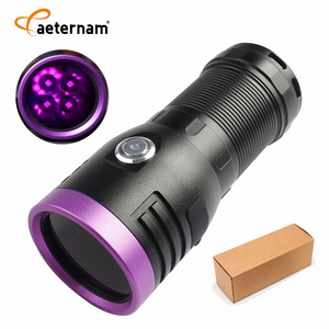 4-CORE 365NM Black Mirror Purple light Detection Torch Rechargeable Lantern led UV torch tactical light flashlights