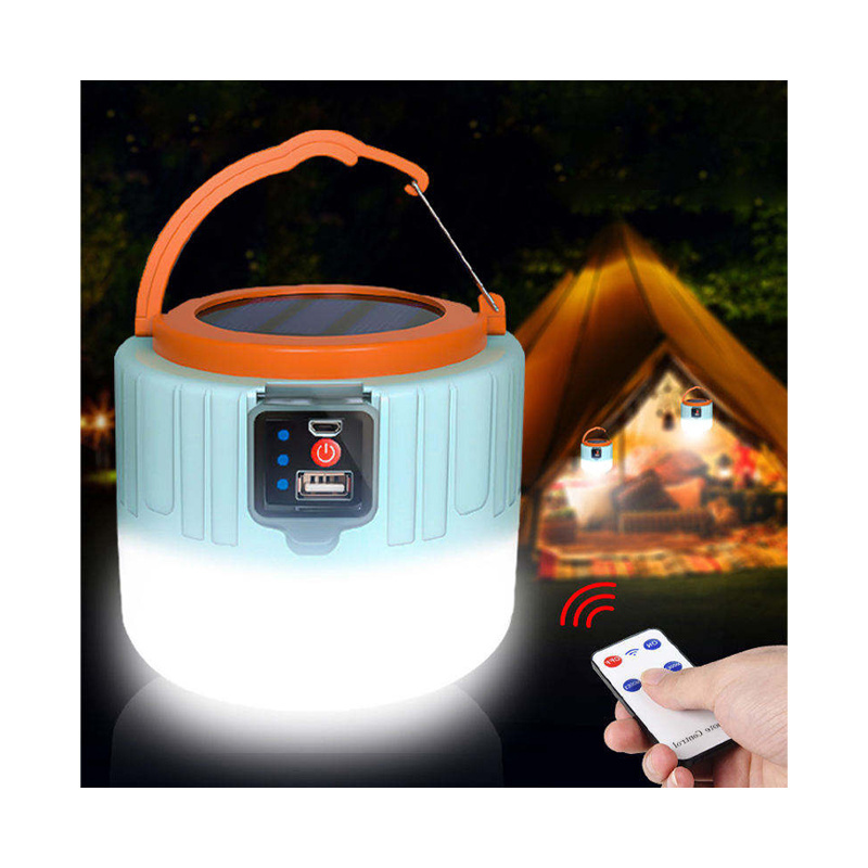 Solar light power bank emergency outdoor rechargeable waterproof tent hanging for home led work lighting lantern camping light