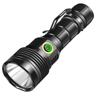 SST40 pen clip telescopic zoom power bank waterproof rechargeable usb led tactical torch light flashlight