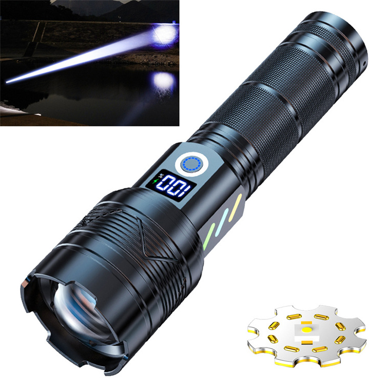 Aeternam HOT White Laser Aluminium Alloy High Lumen Super Bright 3000m Long Range Rechargeable Zoom Torch Light Led Flashlight