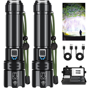 aeternam P70 3000 Lumen Power bank telescopic zoom waterproof rechargeable usb led tactical torch light outdoor flashlight