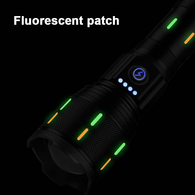 aeternam white laser p50 fluorescence Power bank telescopic zoom waterproof rechargeable usb led tactical torch light flashlight