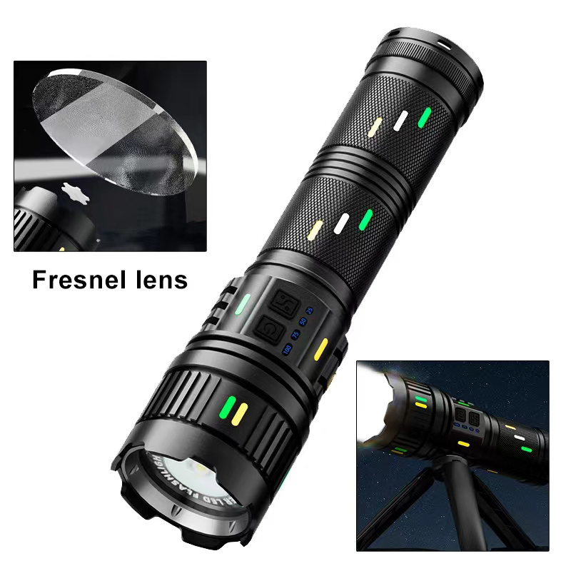 aeternam white laser power bank zoomable waterproof fresnel lenses rechargeable usb led tactical torch light flashlight