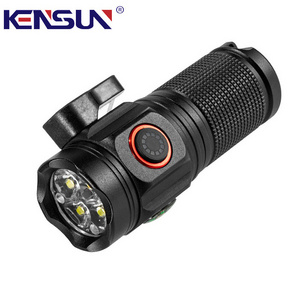 Kensun mini 4*P360 power display belt cutter pen clip waterproof rechargeable usb led tactical torch lantern outdoor flashlight