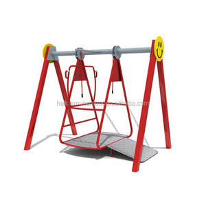 public park swing pull chain outdoor special needs wheel chair swings for disabled kids