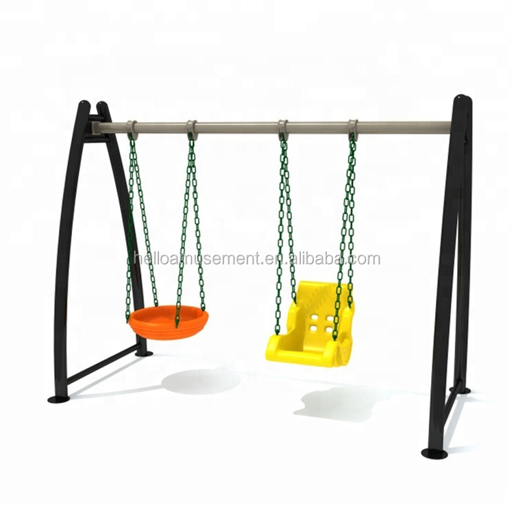 wide size double seat swing chairs safe children park swing outdoor swing for any ages