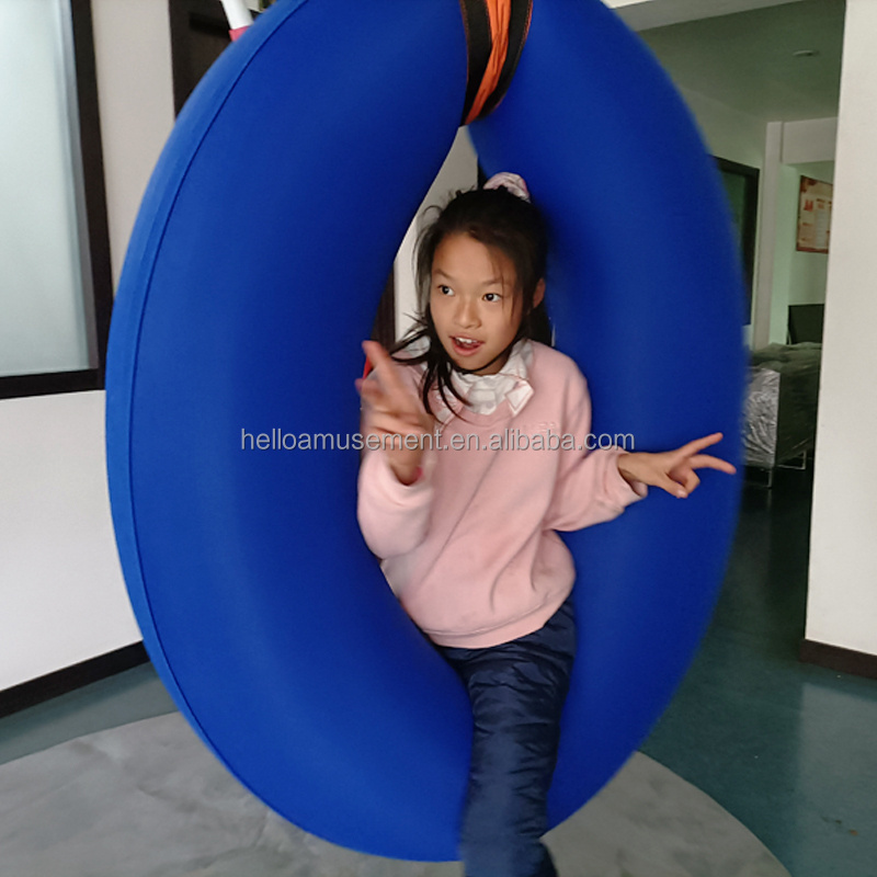 Early education toys vestibular balance exercise toys indoor sensory training  inflatable tire swing sensory swing for wholesale