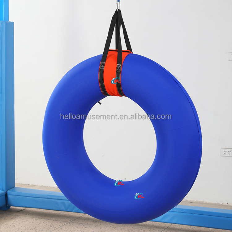 Early education toys vestibular balance exercise toys indoor sensory training  inflatable tire swing sensory swing for wholesale