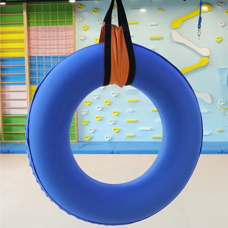 Early education toys vestibular balance exercise toys indoor sensory training  inflatable tire swing sensory swing for wholesale