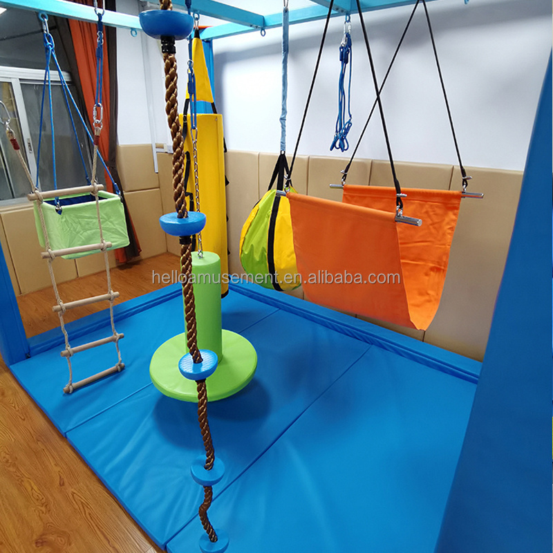 Indoor toddler vestibular balance exercise toy daycare sensory training swing for wholesale