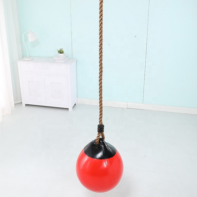 Indoor toddler vestibular balance exercise toy daycare sensory training inflatable hanging ball swing for wholesale