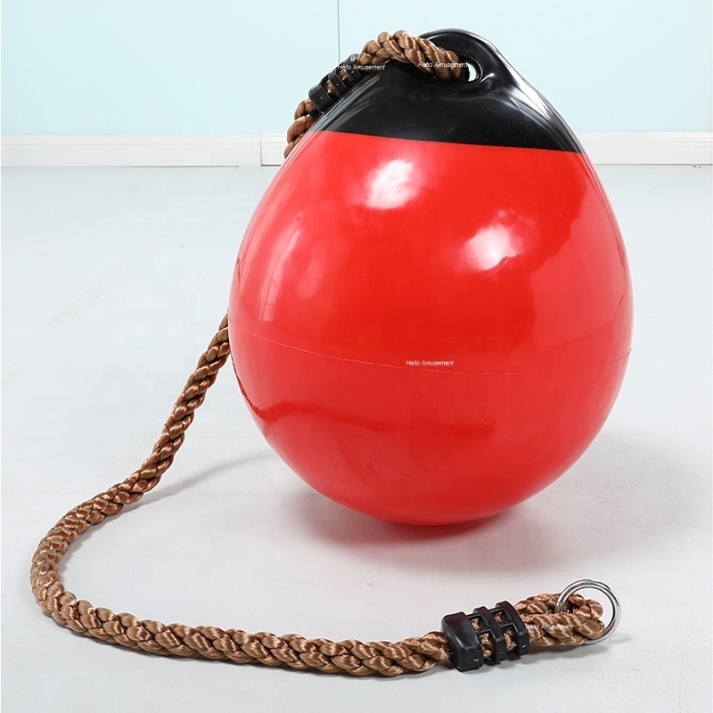 Indoor toddler vestibular balance exercise toy daycare sensory training inflatable hanging ball swing for wholesale