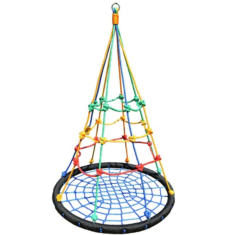 Kids vestibular balance exercise toy daycare sensory training net disk swing sensory play sensory swing for indoor