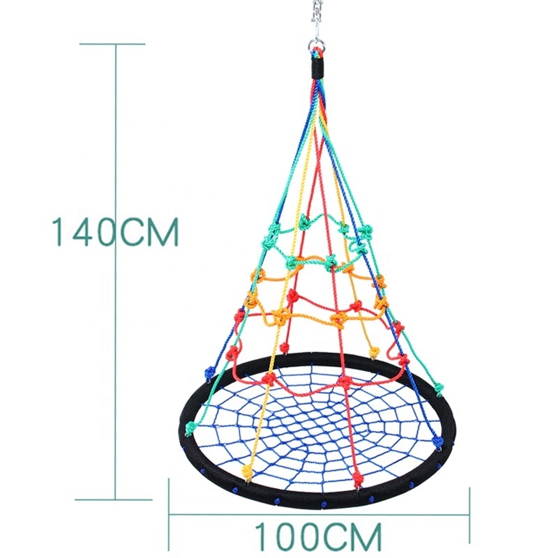 Kids vestibular balance exercise toy daycare sensory training net disk swing sensory play sensory swing for indoor