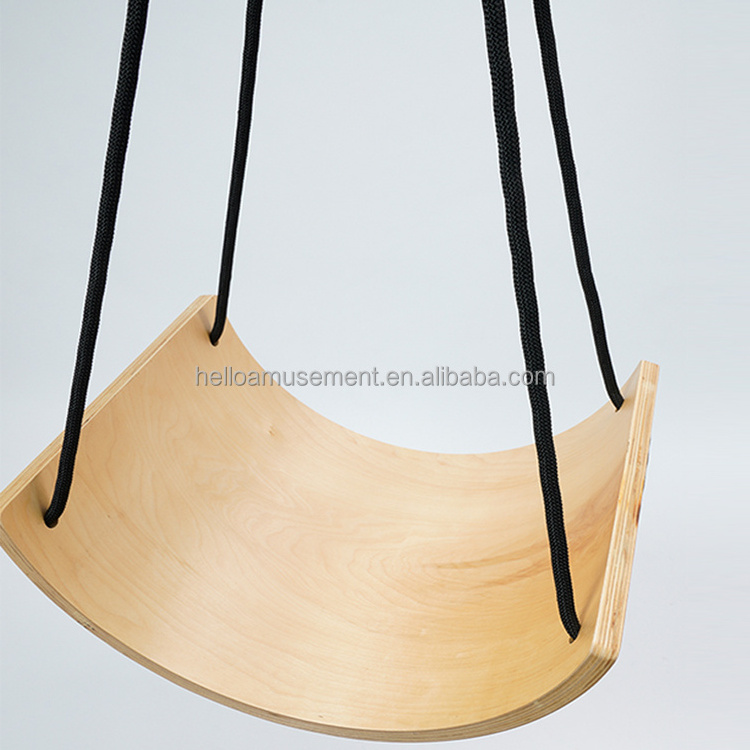 Suspension balance sports equipment U-shaped curved swing board indoor sensory training swing for children