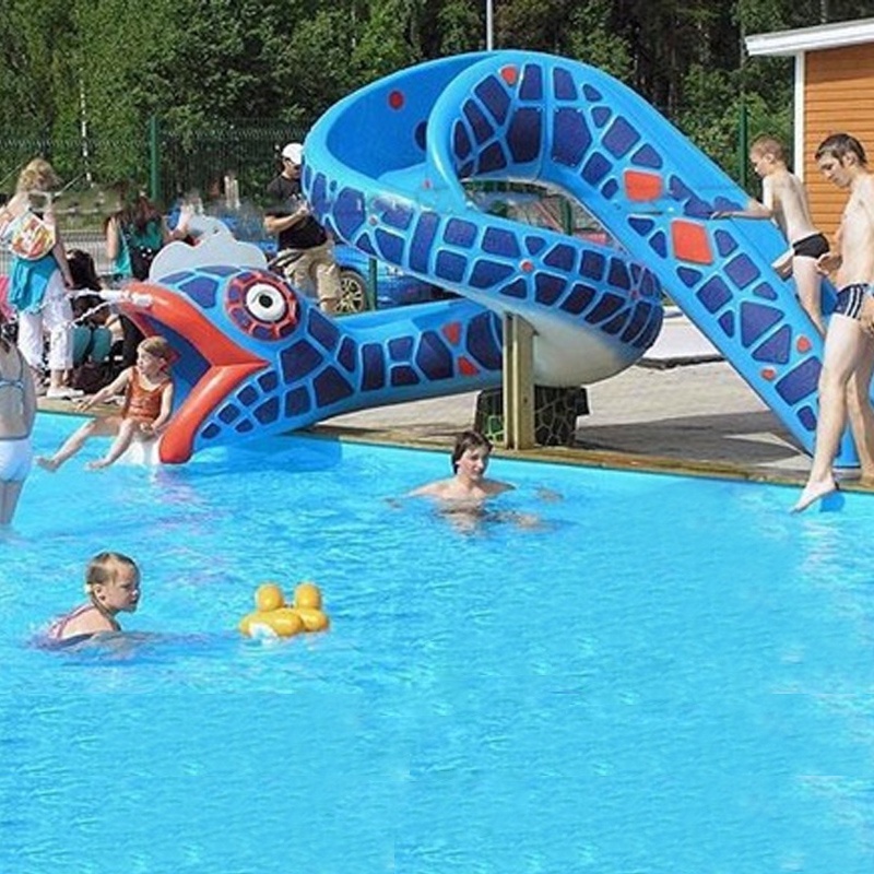 Children Water Park Fiberglass Pool  Water Slides For Garden Swimming Pools