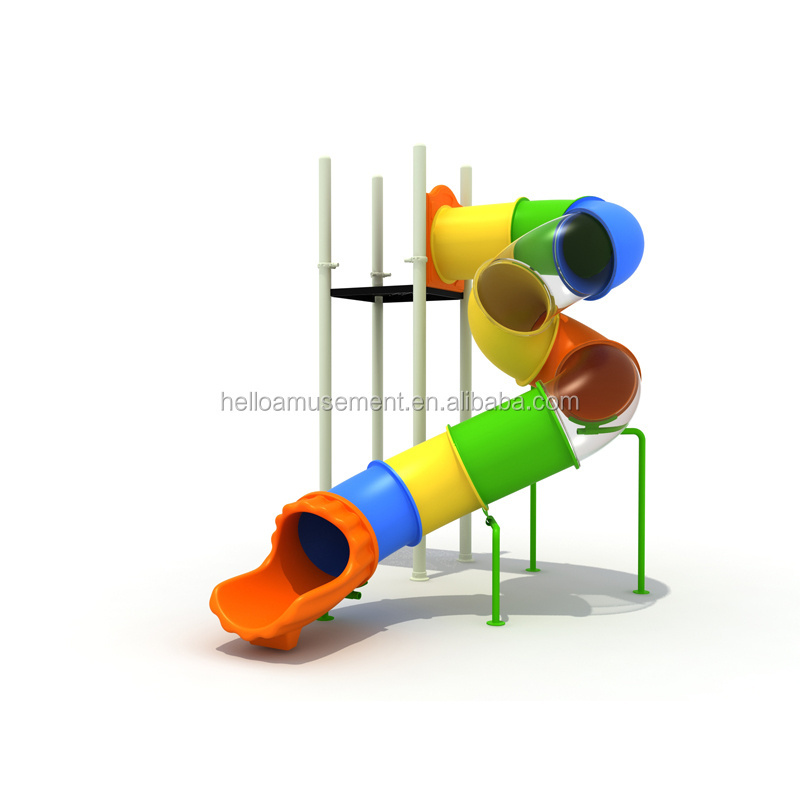 factory supplied commercial swimming pool plastic kids used tube slide for water playground