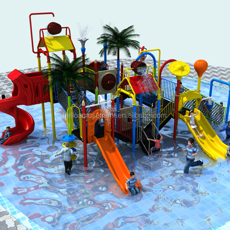 Hot selling adult kids playground equipment manufacturer swimming pool playground water slide  water park amusement equipment