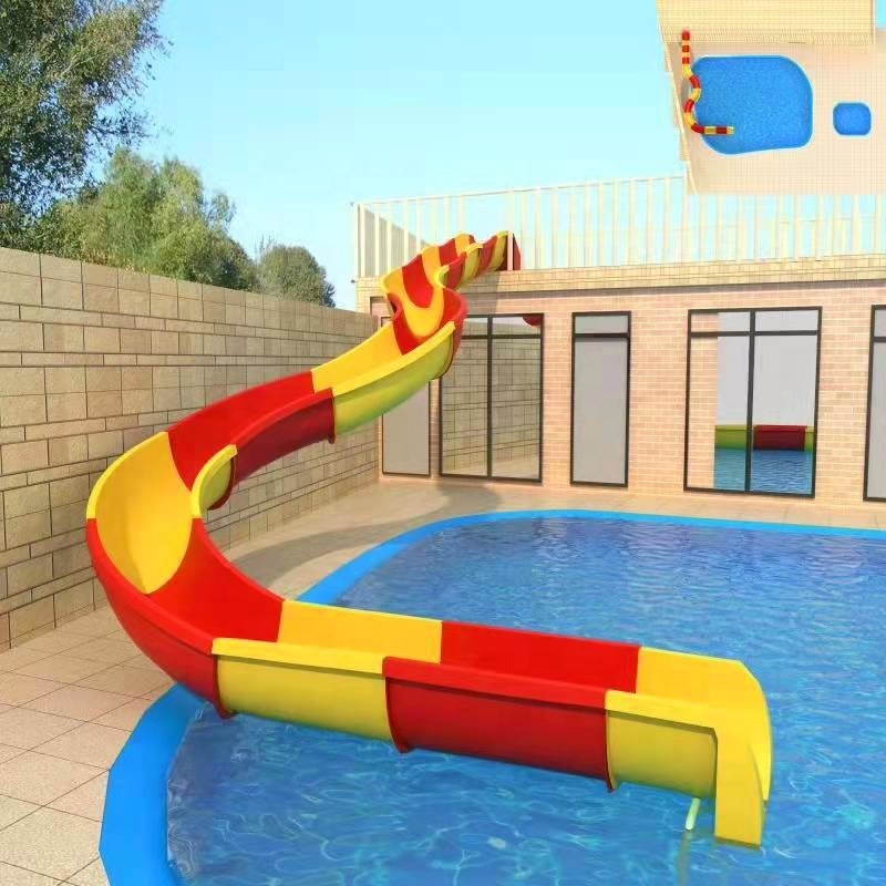 Children Water Park Fiberglass Pool  Water Slides For Garden Swimming Pools