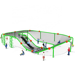 outdoor climbing net monkey bar balance sensory game kids adventure play for commercial parks