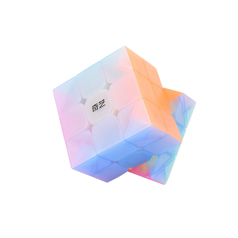 QiYi Warrior W 3x3x3 Stickerless Jelly Magic Cube 3 Layers Speed Cube Professional Puzzle Toy For Children Kids Gift