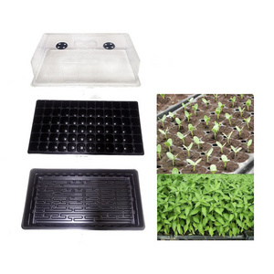 72 Cell Seed Starter Kit Dome Seedling Germination Plug Tray Starting Trays Seedling Tray with Humidity Vented Domes and Base