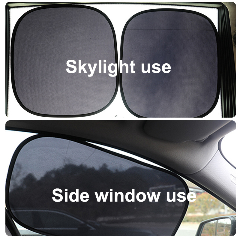 4PCS  Portable Folding Car Window Sun Shade Covers Visors Shade Windows Side Sunshade Cover